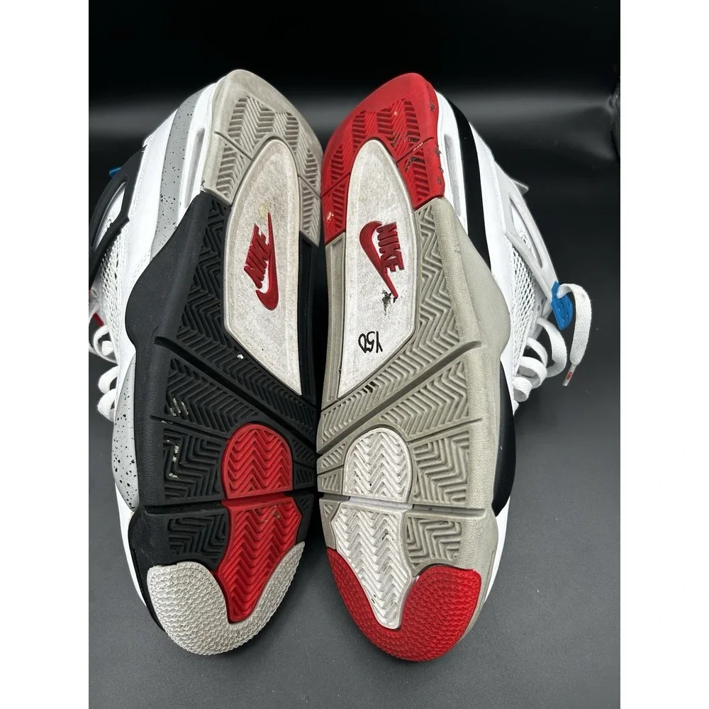 Jordan 4 Retro What The White Red Blue Sneaker CI1184-146 Mens 11.5